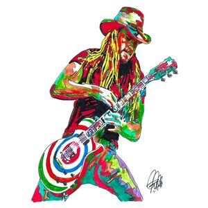 Zakk Wylde Black Label Society Ozzy Guitar Rock Music Poster Print Art 18x24